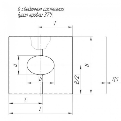 Фланец без изоляции Вулкан V50R разрезной 33/45 D300/400