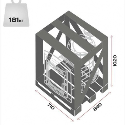 Банная печь Прометалл Атмосфера L в ламелях из натурального камня Змеевик наборный Банная печь Прометалл Атмосфера L в ламелях из натурального камня Змеевик наборный