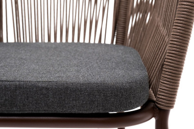 Стул из роупа 4SIS Марсель Цвет: коричневый муар, темно-серый