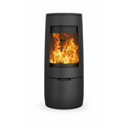 Печь-камин Dovre BOLD 400, дровяная, дизайнерская, на подставке с изогнутым стеклом Печь-камин Dovre BOLD 400, дровяная, дизайнерская, на подставке с изогнутым стеклом