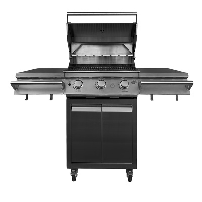 Газовый гриль B-Fire Kutuzov 3 (2 столика + тележка 60 см.), нерж. сталь Газовый гриль B-Fire Kutuzov 3 (2 столика + тележка 60 см.), нерж. сталь