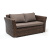 Диван 4SIS Капучино двухместный (гиацинт) Цвет: коричневый Диван 4SIS Капучино двухместный (гиацинт) Цвет: коричневый