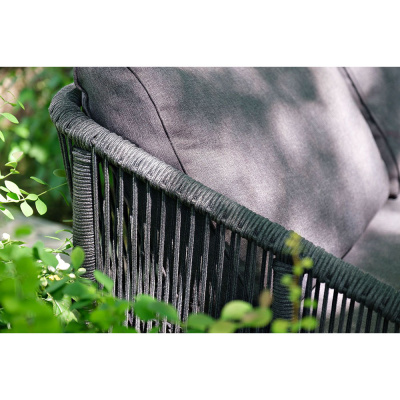 Диван 4SIS Канны 2-местный из роупа Цвет: темно-серый (RAL7024) шагрень, темно-серый Диван 4SIS Канны 2-местный из роупа Цвет: темно-серый (RAL7024) шагрень, темно-серый