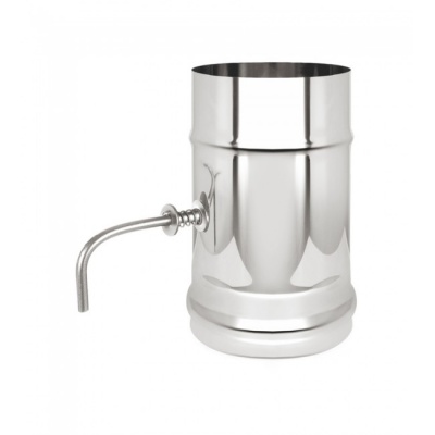 Шибер Везувий нерж. поворотный (AISI 430/0,5мм) д.130 Шибер Везувий нерж. поворотный (AISI 430/0,5мм) д.130