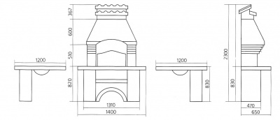 Печь барбекю ЭЛИТ с мойкой Печь барбекю ЭЛИТ с мойкой