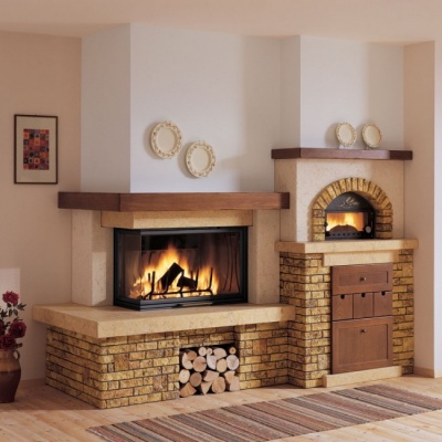 Каминная облицовка Palazzetti Gubbio sx, с духовкой