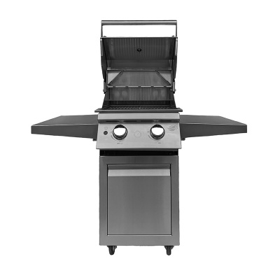 Газовый гриль B-Fire Kutuzov 2 (2 столика + тележка 55 см.), нерж. сталь Газовый гриль B-Fire Kutuzov 2 (2 столика + тележка 55 см.), нерж. сталь