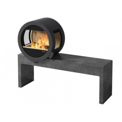 Печь-камин Nordpeis Me Bench с боковыми стеклами Печь-камин Nordpeis Me Bench с боковыми стеклами