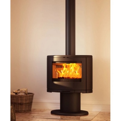 Печь-камин Dovre BOW/P, дровяная овальная, с округленным стеклом, на подставке Печь-камин Dovre BOW/P, дровяная овальная, с округленным стеклом, на подставке