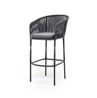 Стул барный 4SIS Бордо из роупа Цвет: серый