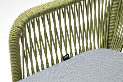 Стул 4SIS Лион из роупа Цвет: светло-серый (RAL7035) шагрень, салатовый меланж, светло-серый