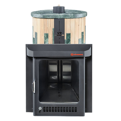 Дровяная печь Ферингер Малютка ПФ в облицовке Змеевик+"Окаменевшее дерево", до 18 м³ Дровяная печь Ферингер Малютка ПФ в облицовке Змеевик+"Окаменевшее дерево", до 18 м³