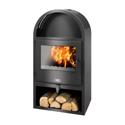 Печь-камин ABX Viking I (черная сталь)