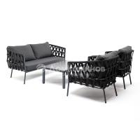 Лаунж-зона 4SIS Диего 4-местная Цвет: темно-серый