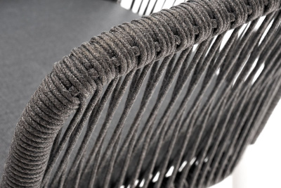 Стул из роупа 4SIS Марсель Цвет: белый шагрень, серый Стул из роупа 4SIS Марсель Цвет: белый шагрень, серый