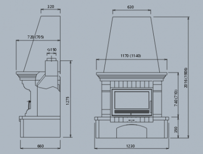 Камин ABX Oxford klasik (песчаник) Камин ABX Oxford klasik (песчаник)