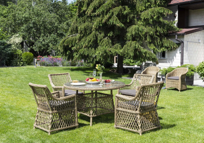 Обеденная группа 4SIS Доппио Цвет: соломенный