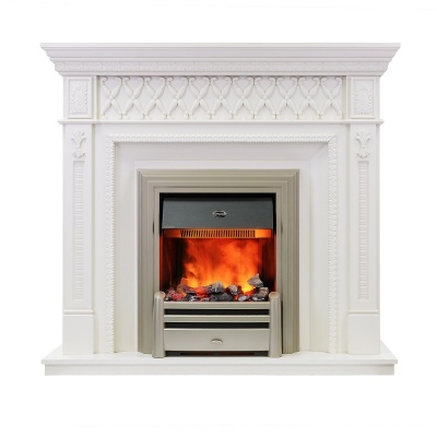 Каминокомплект Alexandria Cavendish Белый дуб Каминокомплект Alexandria Cavendish Белый дуб