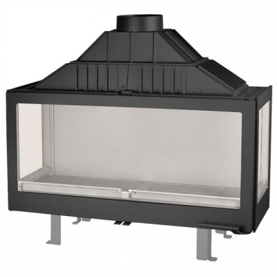 Каминная топка Liseo Castiron LCI 11 GFLR, два боковых стекла
