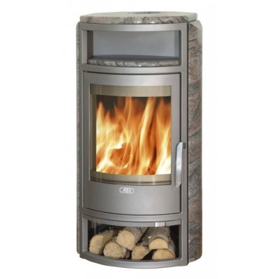 Печь-камин ABX Polar 6 (гранит кашмир с верхней плитой)