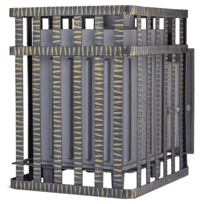 Печь для бани чугунная Гефест Гроза в сетке 18 (М)