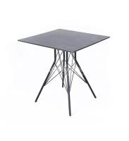 Интерьерный стол 4SIS Конте квадратный 63 Цвет: серый гранит