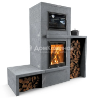 Отопительная печь с духовкой 22