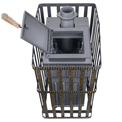 Печь для бани чугунная Гефест Гроза Ураган 24 (П)