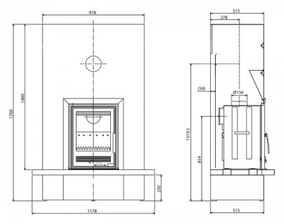 Камин ABX Puris Камин ABX Puris