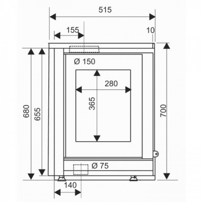 Каминная топка Supra NEO 76 VL 2 Каминная топка Supra NEO 76 VL 2