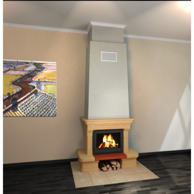 Каминная облицовка Supra-Russia CHARLESTON SR, с каменной балкой Каминная облицовка Supra-Russia CHARLESTON SR, с каменной балкой