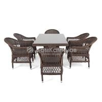 Обеденная группа 4SIS Амароне на 6 персоны Цвет: коричневый