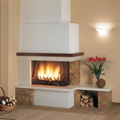 Каминная облицовка Palazzetti Tunisi, с реверс. банкеткой Каминная облицовка Palazzetti Tunisi, с реверс. банкеткой