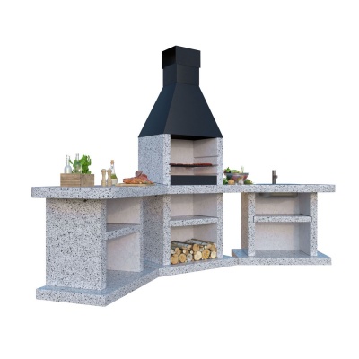 Угловой барбекю комплекс Garden с мойкой Угловой барбекю комплекс Garden с мойкой