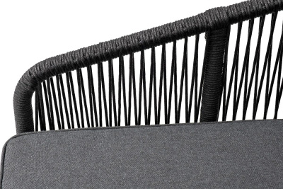 Диван 4SIS Канны модульный из роупа Цвет: темно-серый (RAL7024), темно-серый