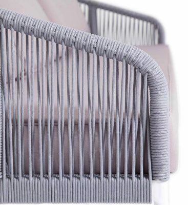 Комплект садовой мебели 4SIS Канны на 5 персон из роупа Цвет: серый Комплект садовой мебели 4SIS Канны на 5 персон из роупа Цвет: серый