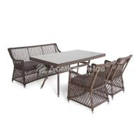 Обеденная группа 4SIS Катания на 4 персоны Цвет: коричневый