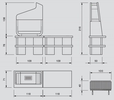 БАРБЕКЮ PALAZZETTI UP c дровницей БАРБЕКЮ PALAZZETTI UP c дровницей