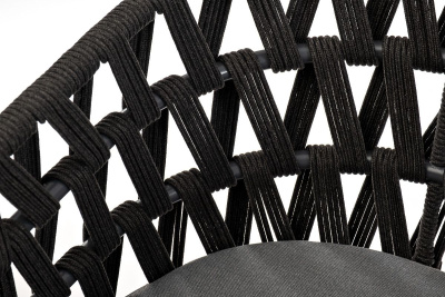 Стул 4SIS Диего из роупа Цвет: дуб, темно-серый (RAL7024) муар, темно-серый, серый