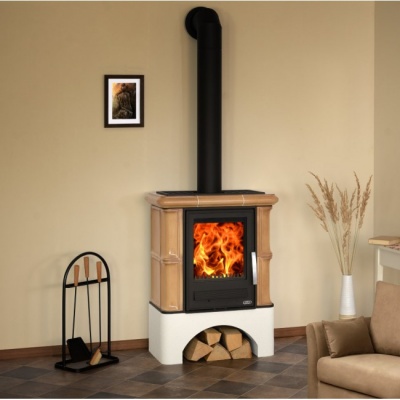 Печь-камин ABX BAVARIA K, с теплообменником (табак)