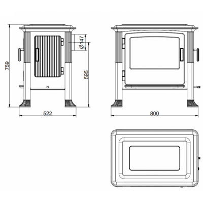 Отопительная печь Brunner Iron Dog 4 Отопительная печь Brunner Iron Dog 4