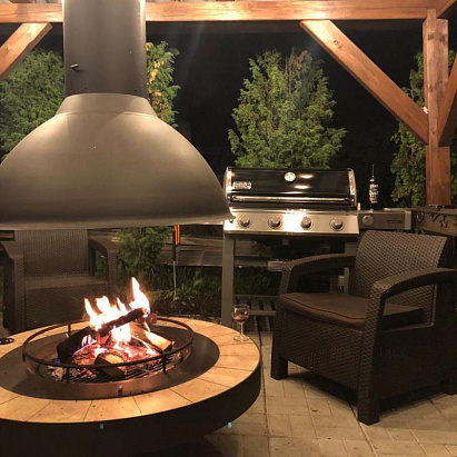 Центральный камин Fireline Сircle (Проект)