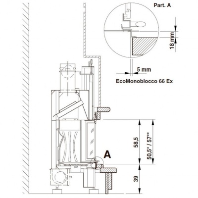 Каминная облицовка Palazzetti New Orleans, под Embl 64 exg Каминная облицовка Palazzetti New Orleans, под Embl 64 exg