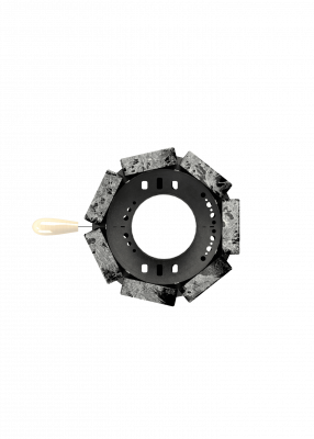 Дымоход-конвектор Grill'D Stone (D130/250) (Серпентинит)