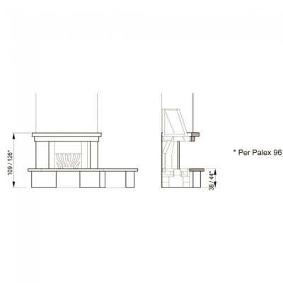 Каминная облицовка Palazzetti Rovigno Каминная облицовка Palazzetti Rovigno