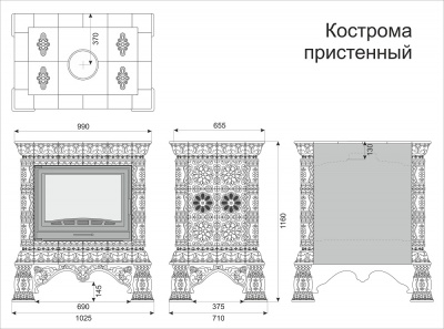 Облицовка Кострома Белый