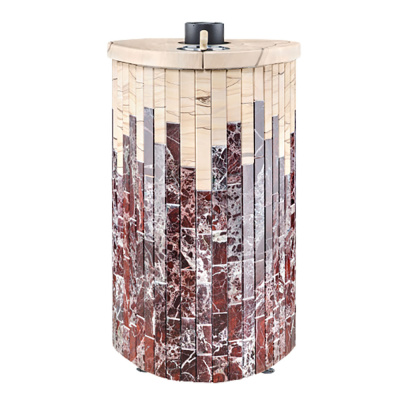 Дровяная печь Ферингер Оптима ПФ в облицовке Россо Леванте+"Окаменевшее дерево", до 28 м³ Дровяная печь Ферингер Оптима ПФ в облицовке Россо Леванте+"Окаменевшее дерево", до 28 м³