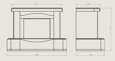 Каминная облицовка Madeira Primula Каминная облицовка Madeira Primula