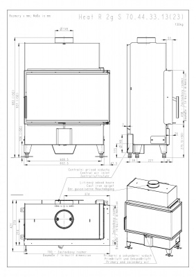 Каминная топка Romotop HEAT R/L 2G S 70.44.33.13 Каминная топка Romotop HEAT R/L 2G S 70.44.33.13