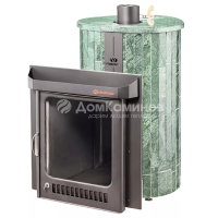 Дровяная печь Ферингер Макси ПФ в облицовке "Верде Гватемала" наборный, до 38 м³ Дровяная печь Ферингер Макси ПФ в облицовке "Верде Гватемала" наборный, до 38 м³